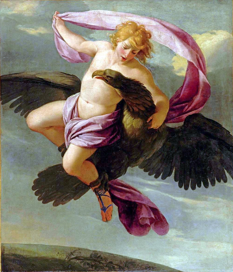 Ganymède bortförd av Jupiter - Eustache Le Sueur