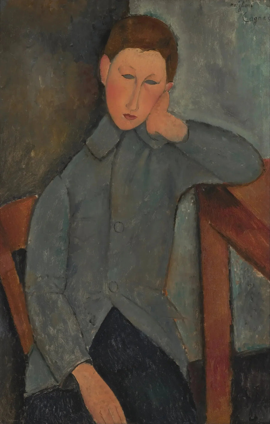 Pojke i Blå Jacka - Amedeo Modigliani