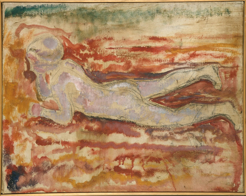Pojke liggande på magen - Edvard Munch