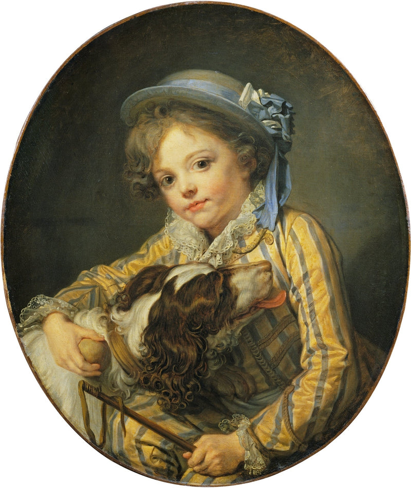 Pojke med hund - Jean-Baptiste Greuze