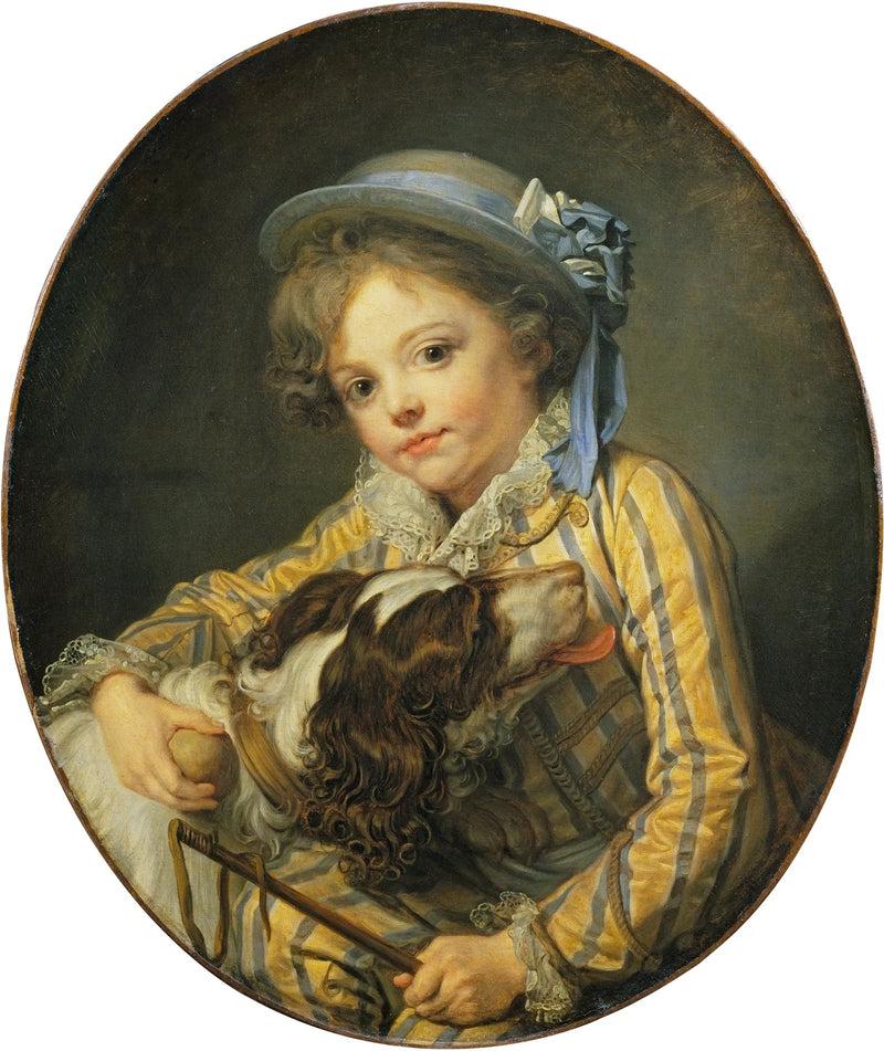 Pojke med hund - Jean-Baptiste Greuze
