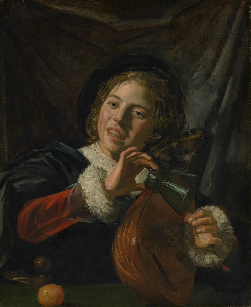 Pojke med ett glas och en lut - Frans Hals