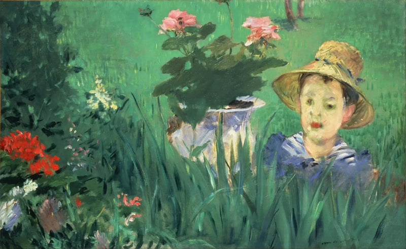 Pojke i blommorna (Jacques Hoschedé) - Édouard Manet