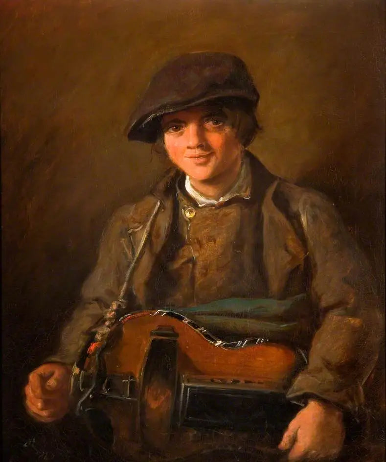 Gossen med vevspel - John Everett Millais