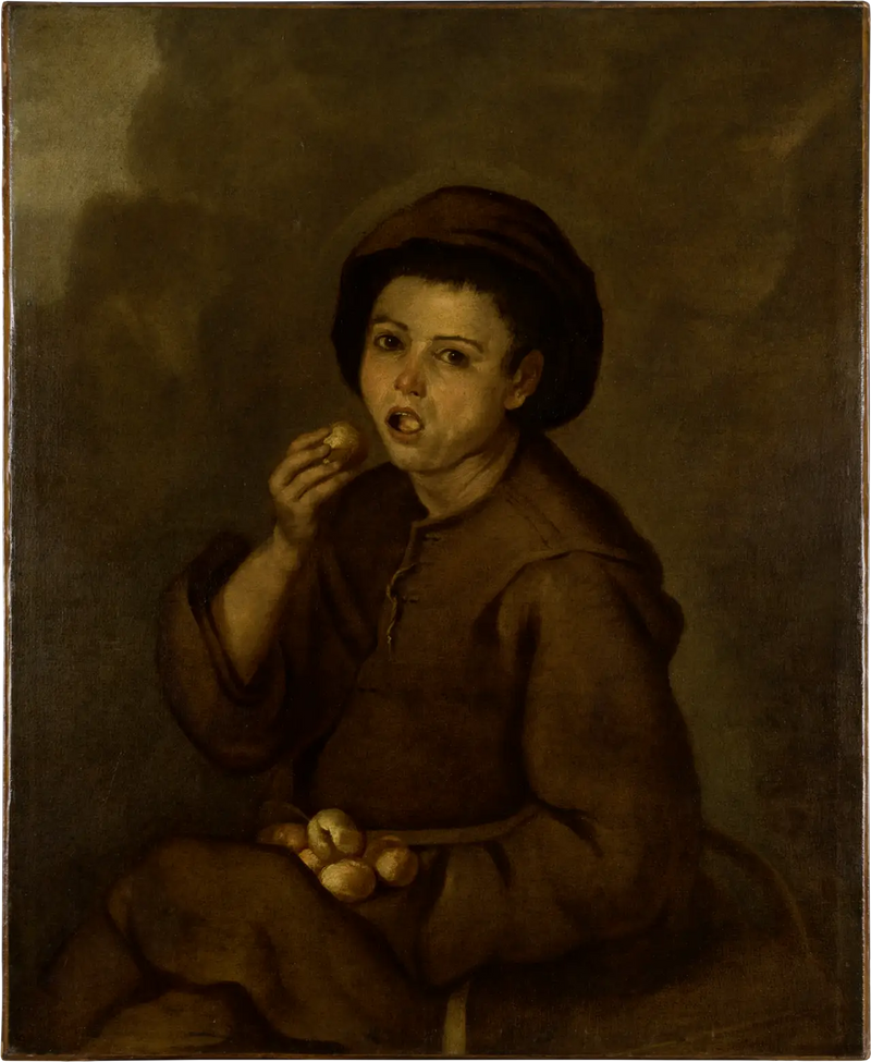 Pojke som äter persikor - Bartolomé Esteban Murillo