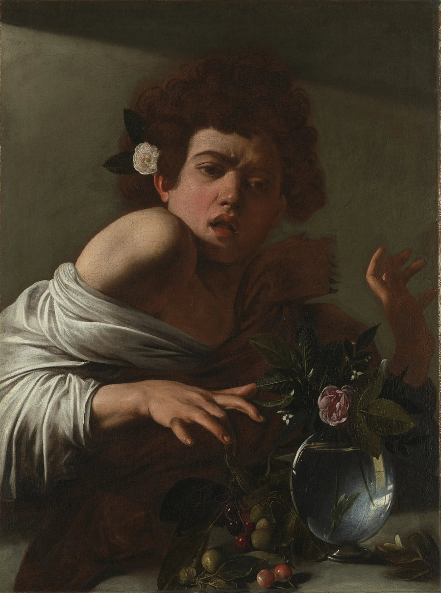 Kille biten av en ödla - Caravaggio