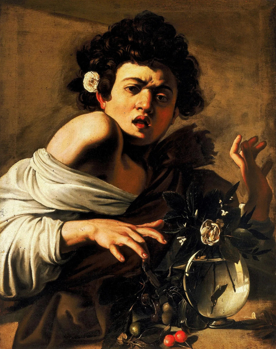 Kille biten av en ödla - Caravaggio