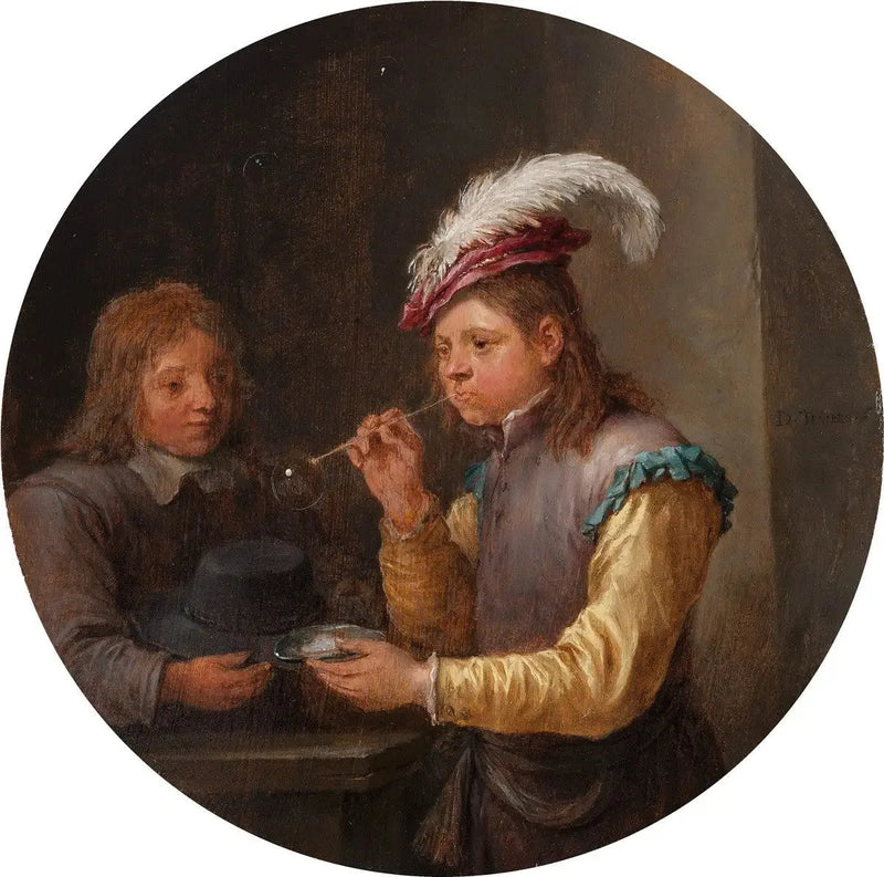 Pojke som blåser bubblor - David Teniers den yngre