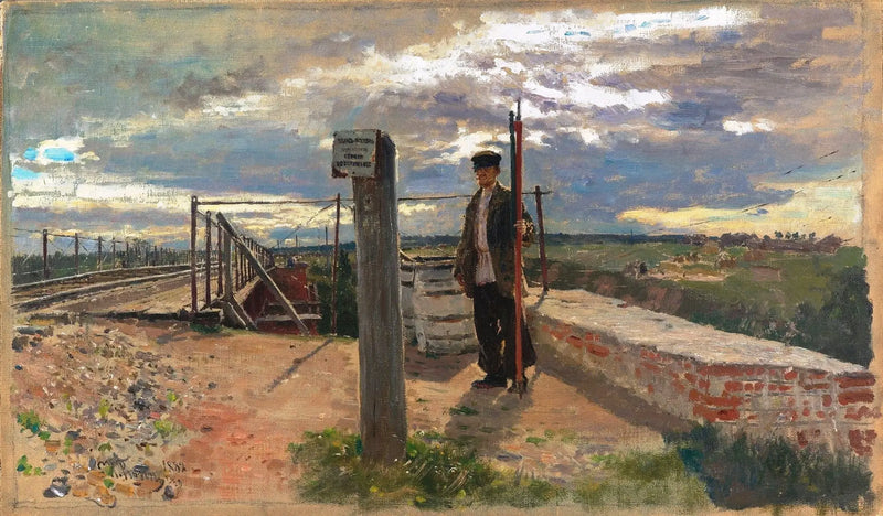 Järnvägsgata. Khotkovo - Ilya Repin