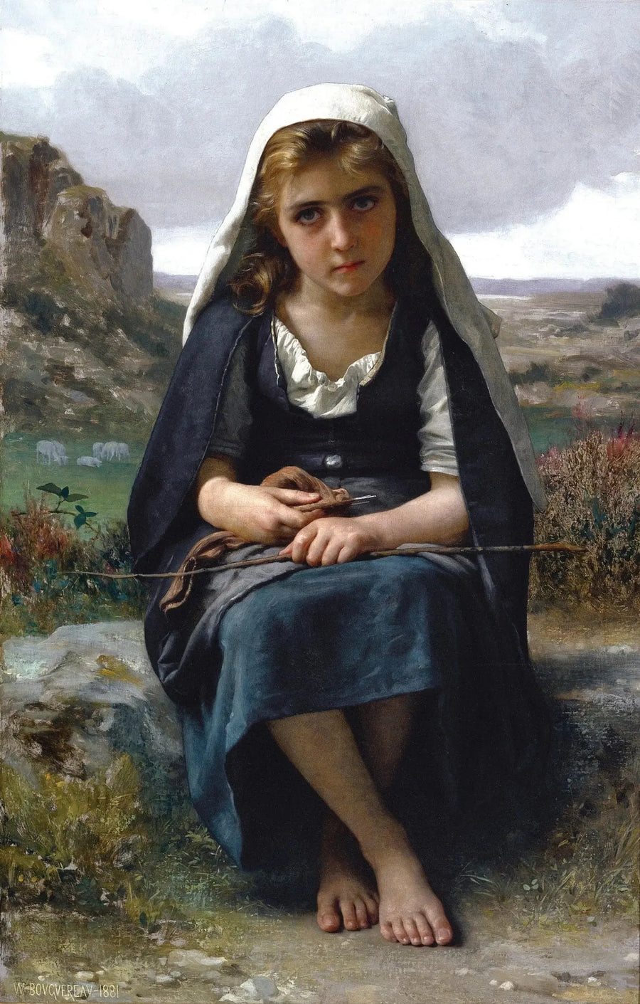 Fårvaktare - Bouguereau