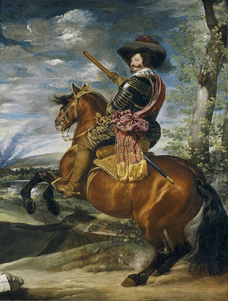 Gaspar de Guzmán, hertigen av Olivares, till häst - Diego Velázquez