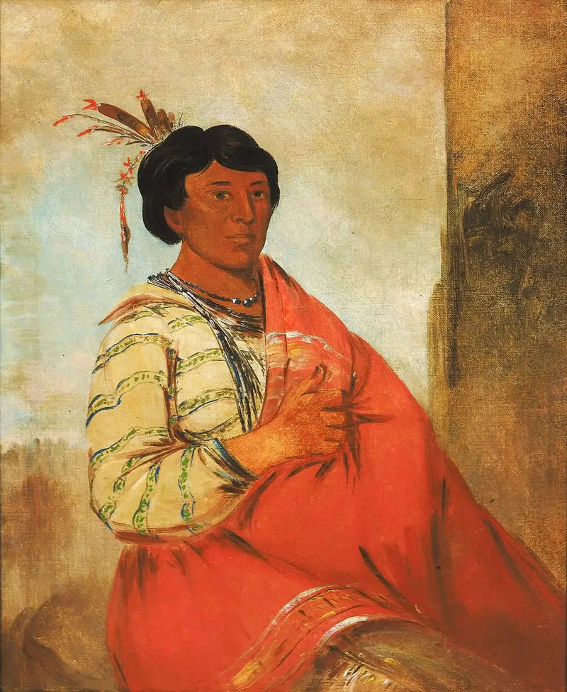 Gaw-záw-que-dung, Den som hälsar - George Catlin