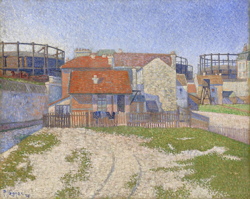 Clichy-gasometern - Paul Signac