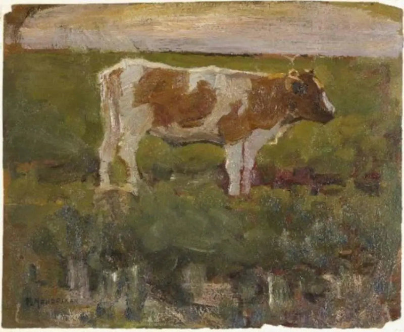 Brun och vit kviga - Piet Mondrian