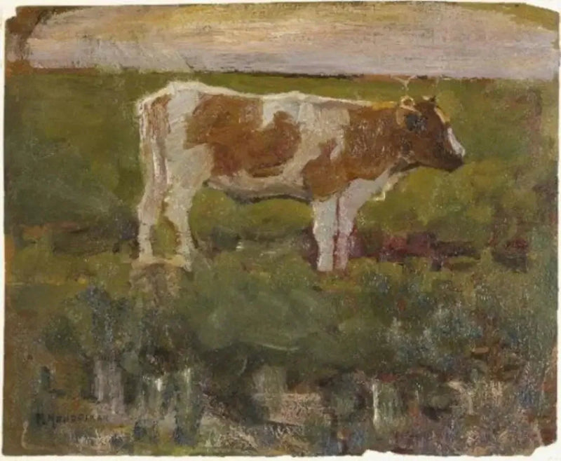 Brun och vit kviga - Piet Mondrian