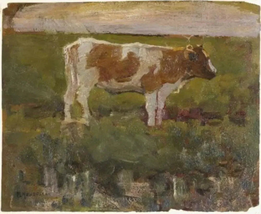 Brun och vit kviga - Piet Mondrian