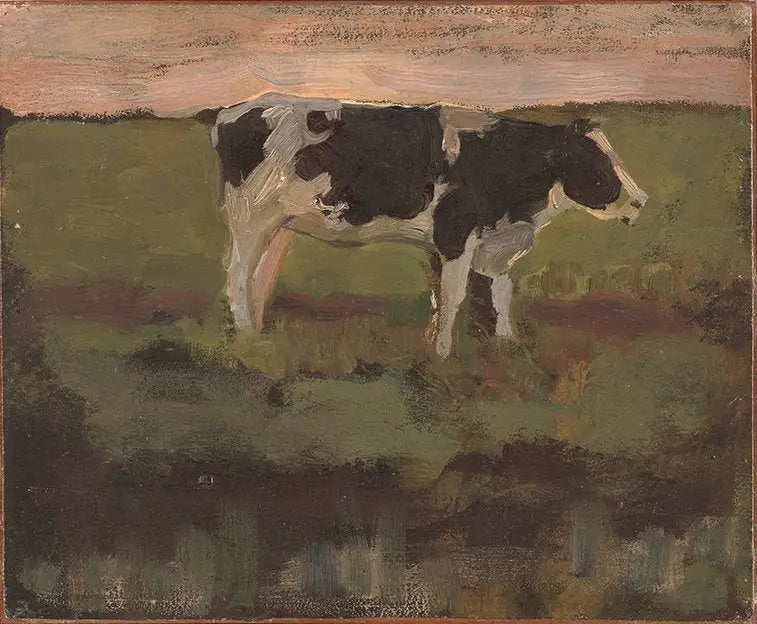 Svart och vit ko - Piet Mondrian
