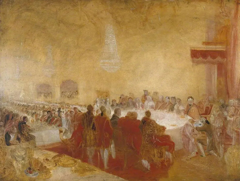 George IV vid provostens bankett i parlamentshuset, Edinburgh - J. M. W. Turner