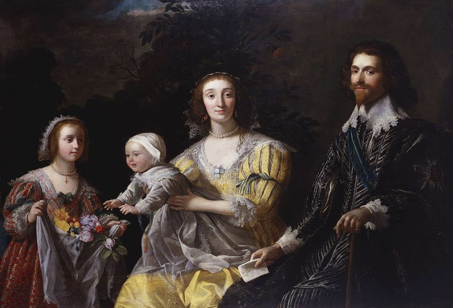 George Villiers, 1:e hertig av Buckingham (1592-1628) med sin familj - Gerrit van Honthorst