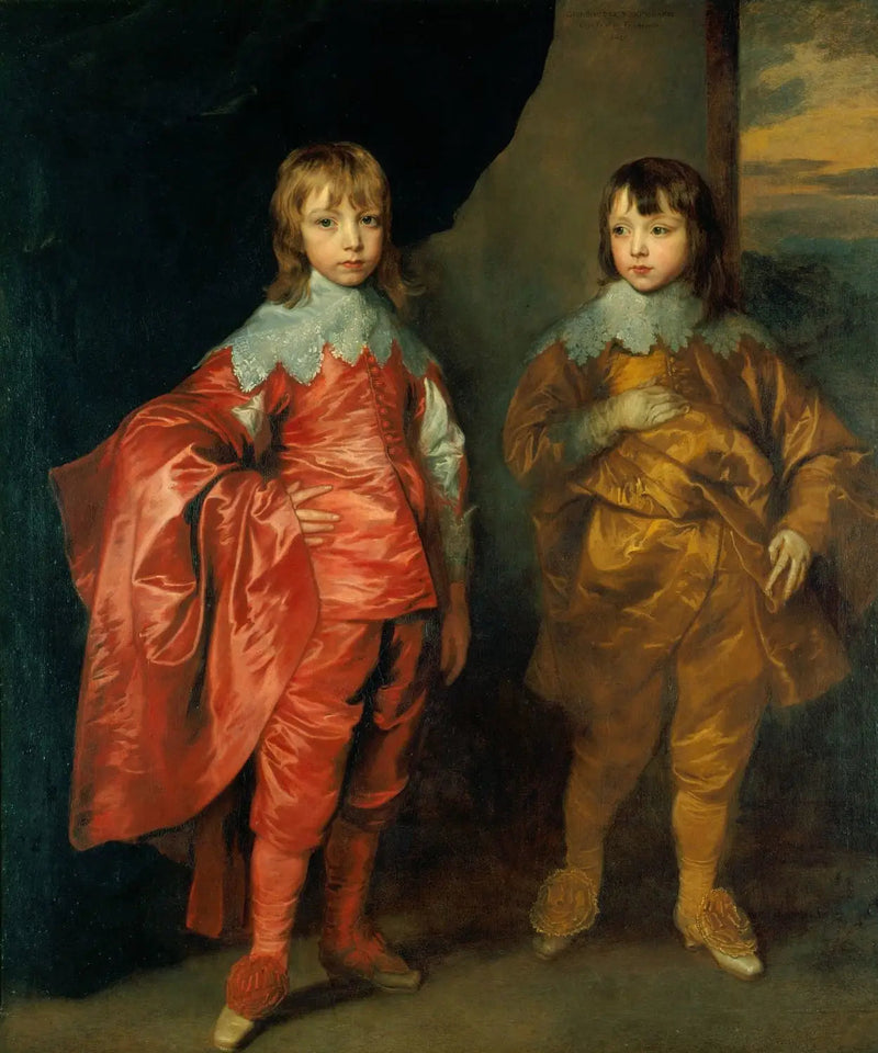 George Villiers, 2:e hertig av Buckingham, och Lord Francis Villiers - Antoine van Dyck
