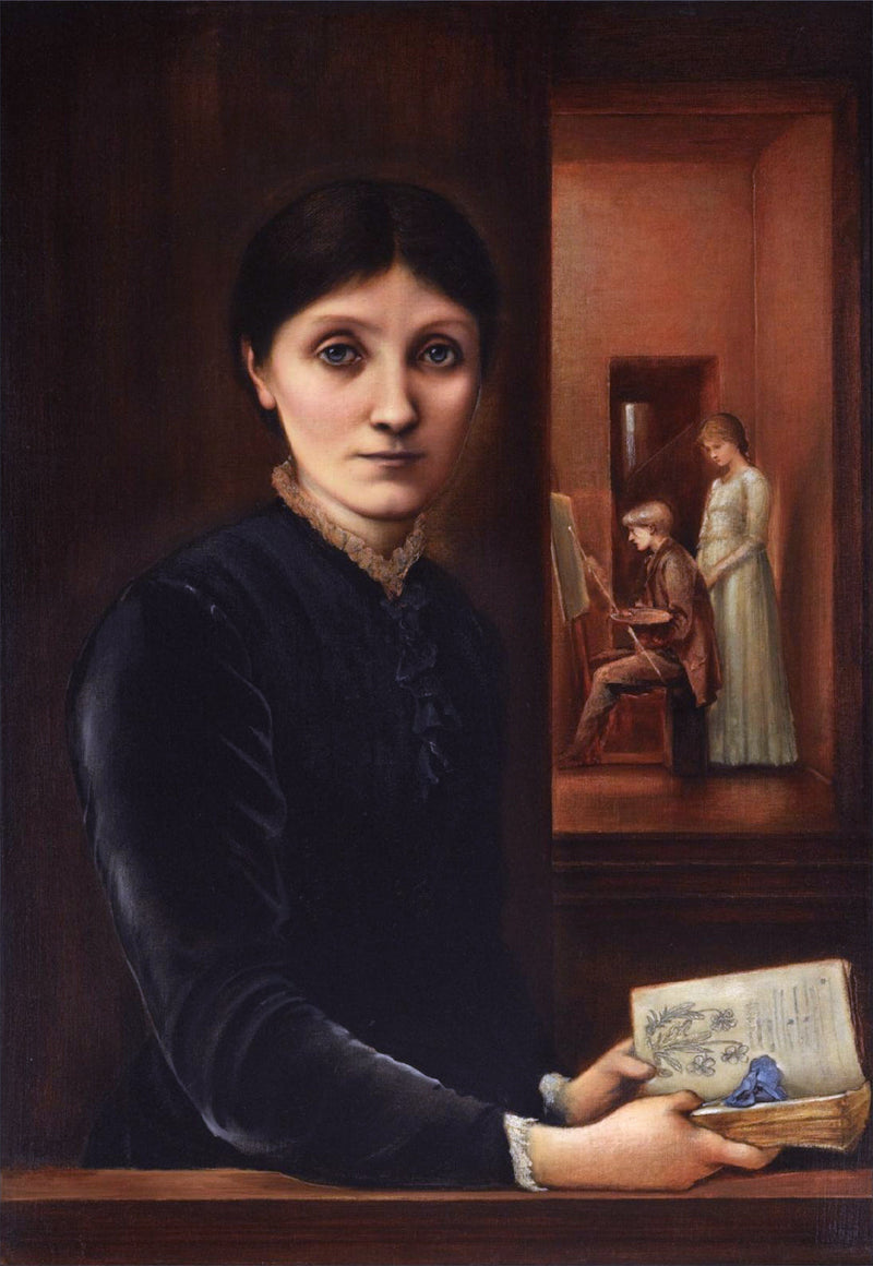Georgiana Burne-Jones, deras barn Margaret och Philip - Edward Burne-Jones