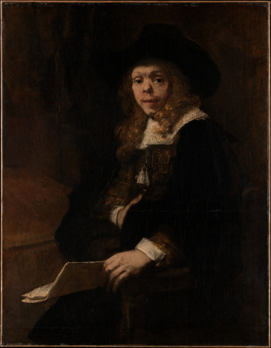 Porträtt av Gérard de Lairesse - Rembrandt