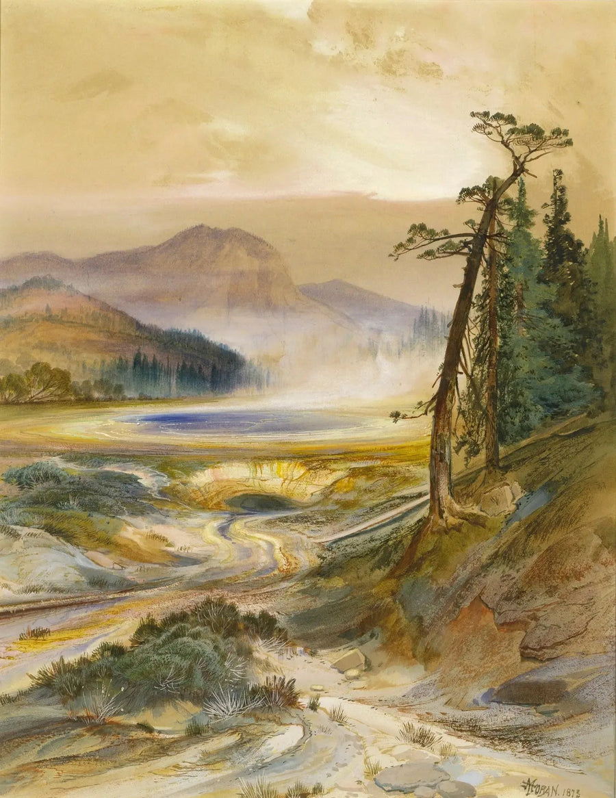 Geyser Excelsior, Yellowstoneparken - Thomas Moran