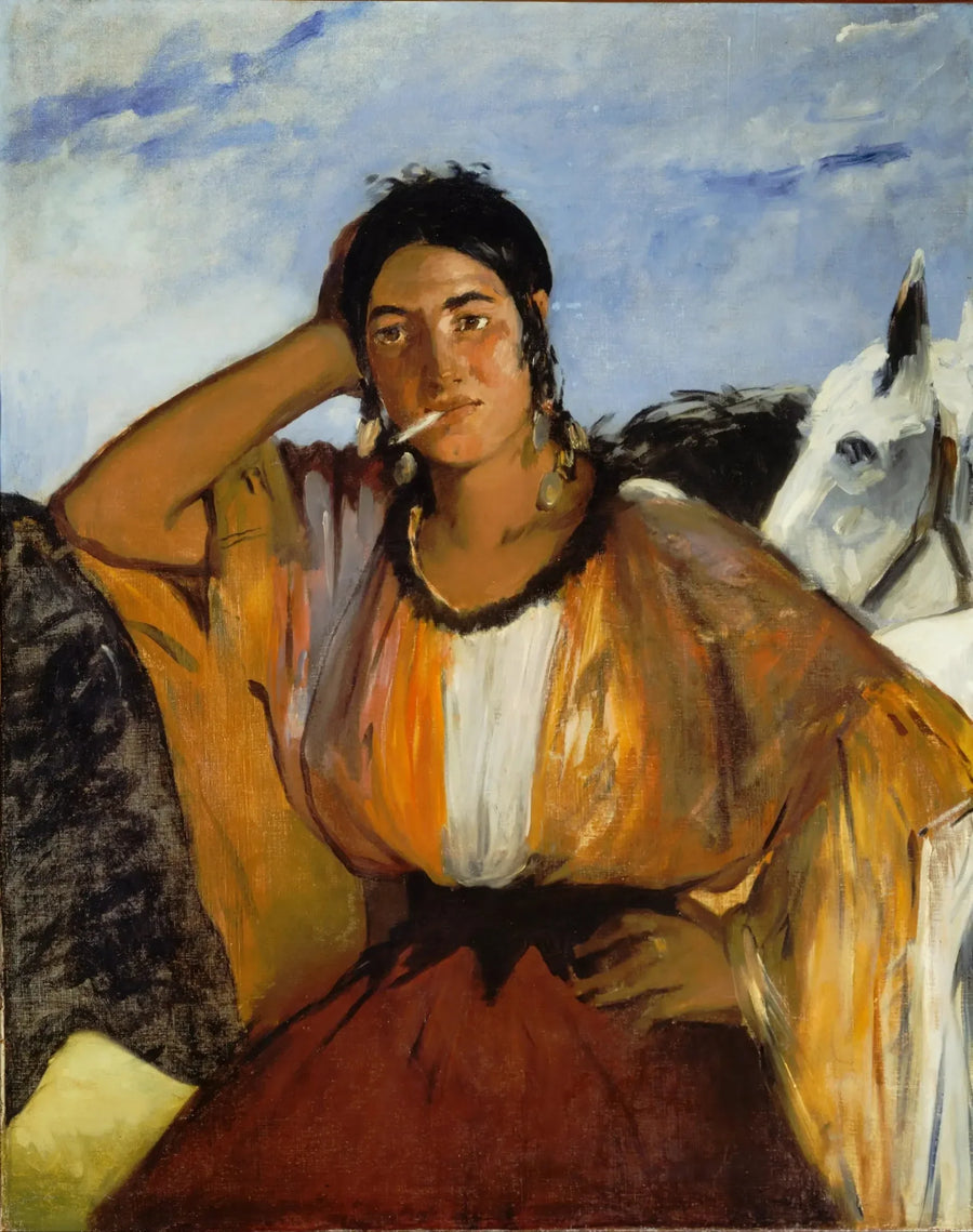 Gitane med en cigarett - Édouard Manet