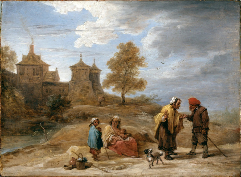 Gitans i ett landskap - David Teniers den yngre