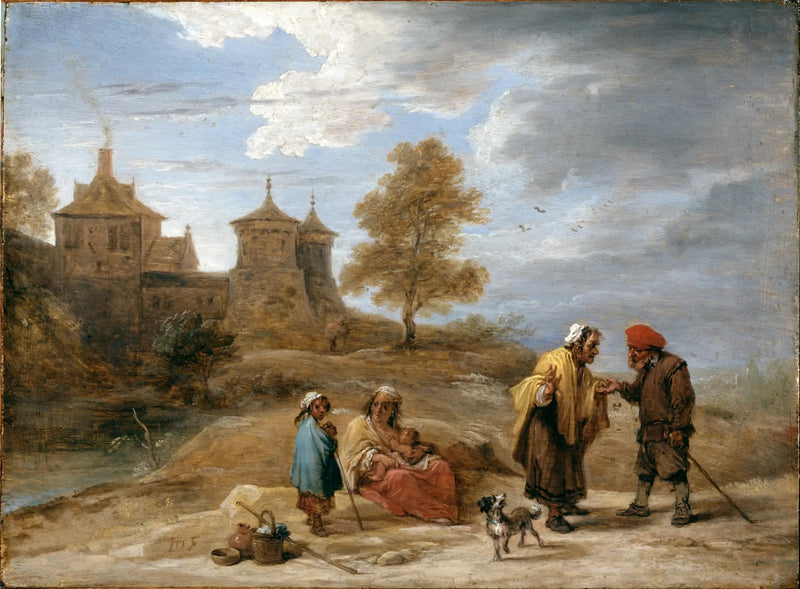 Gitans i ett landskap - David Teniers den yngre