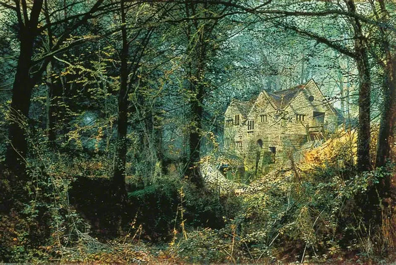 Höstens ära: Den gamla kvarnen - John Atkinson Grimshaw