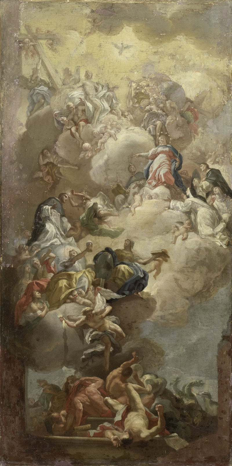 Helgonet Dominikus helgelse - Francesco Solimena