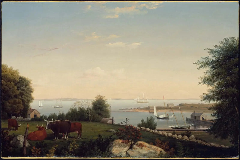 Gloucester från Brookbank - Fitz Henry Lane