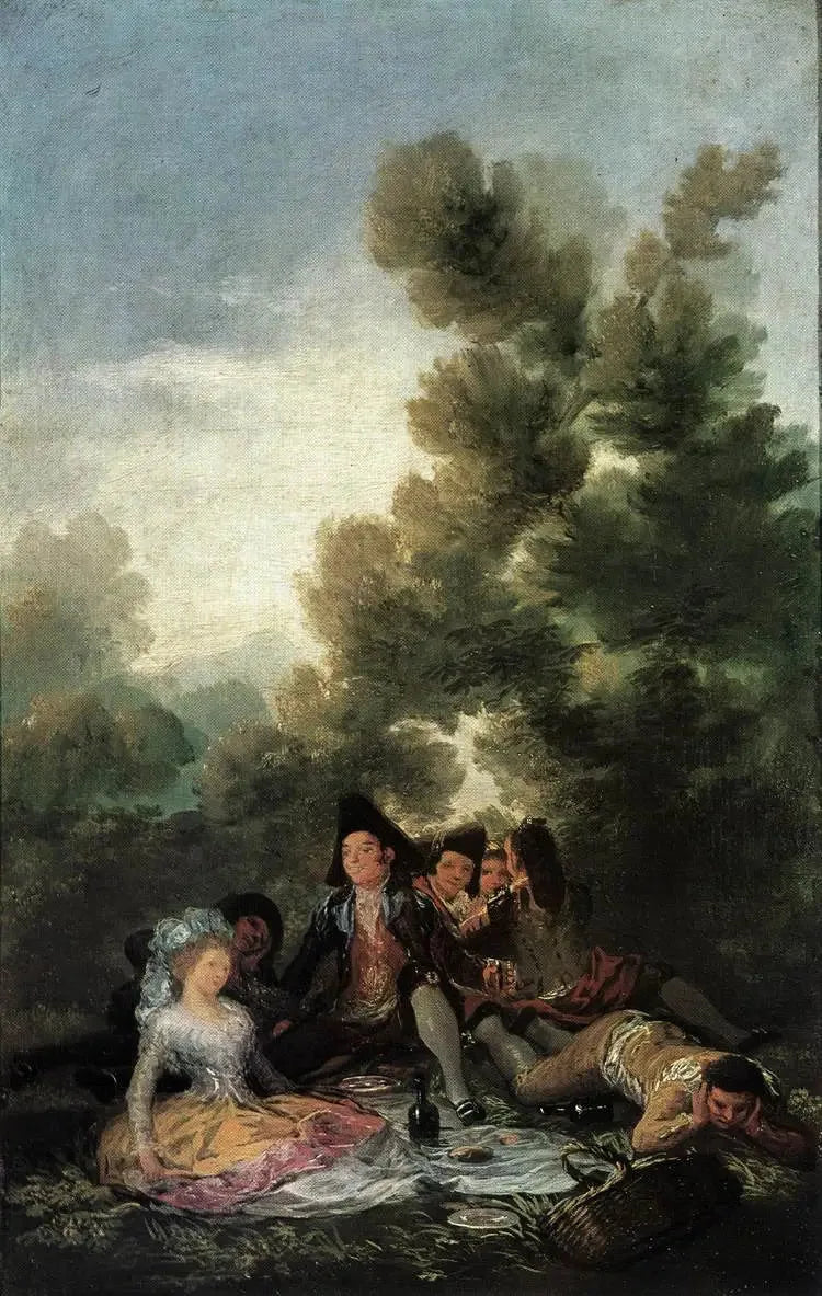 Lantlig fika - Francisco de Goya