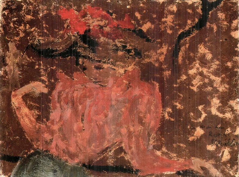 Gracieuse i trädgården - Édouard Vuillard
