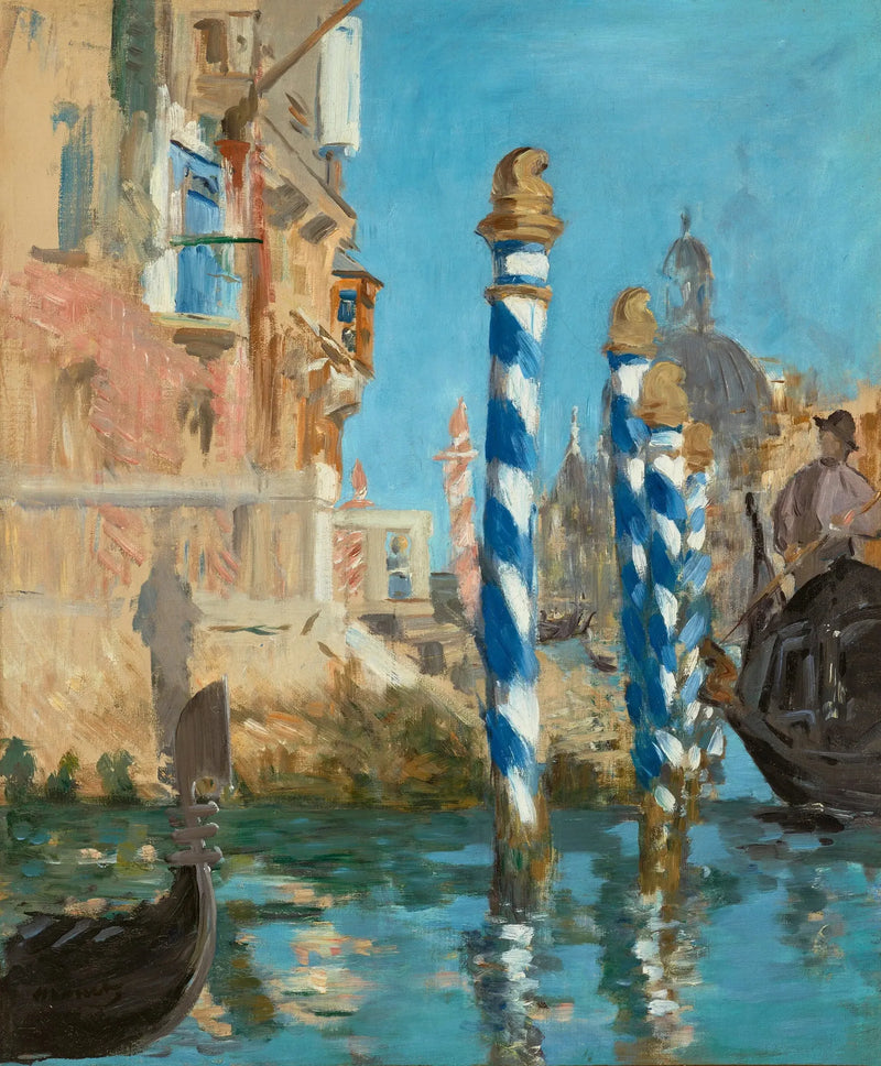 Stora kanalen i Venedig - Édouard Manet