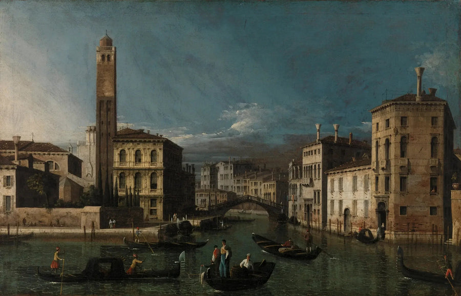 Grand Canal: San Geremia och ingången till Cannaregio - Canaletto