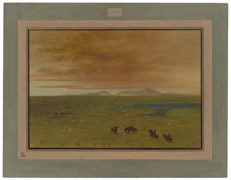 Stort tvättställe, Pampa del Sacramento - George Catlin