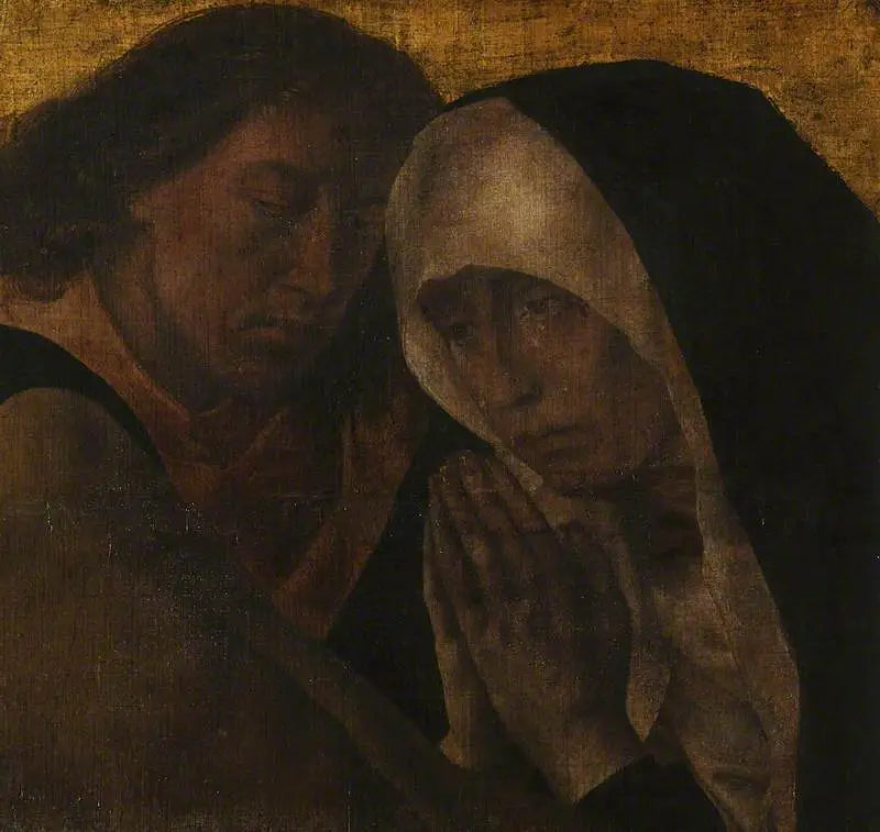 Stor korsnedgång, fragment - Hugo van der Goes