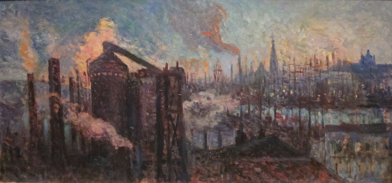 Stor industriell stad - Maximilien Luce