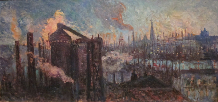 Stor industriell stad - Maximilien Luce