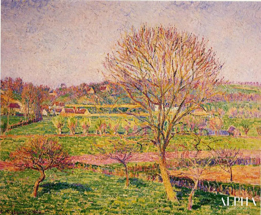 Gros noyer à Eragny - Camille Pissarro - Reproductions de tableaux et peintures haut de gamme