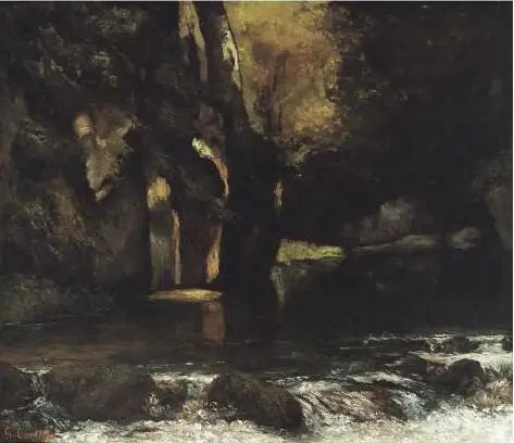 Svarta brunnsgrotta - Gustave Courbet