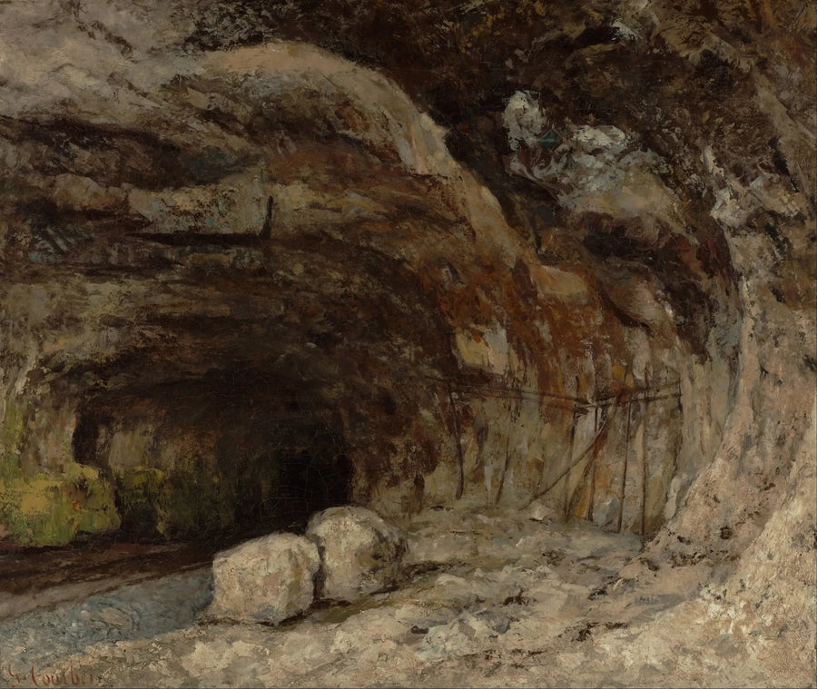 Grotte Sarrazine nära Nans-sous-Sainte-Anne - Gustave Courbet