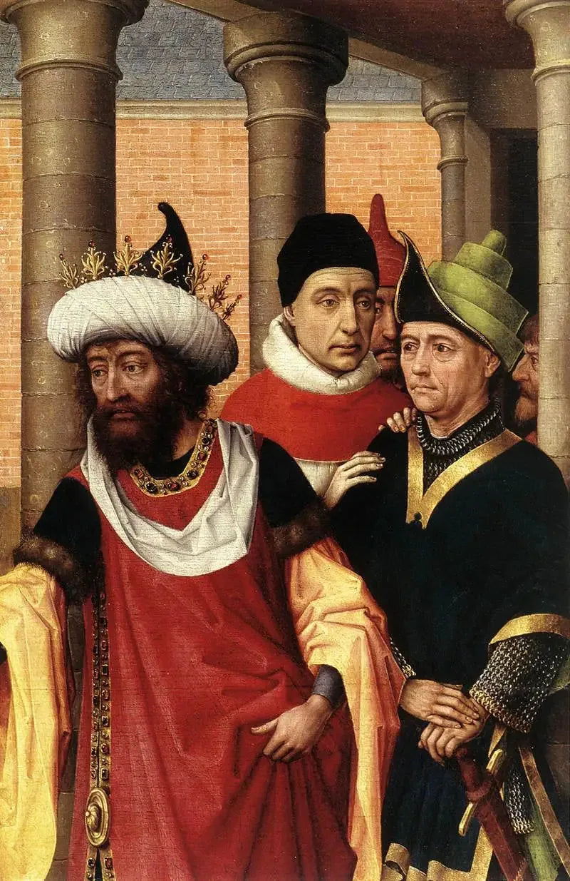 Grupp av män (fragment) - Rogier van der Weyden