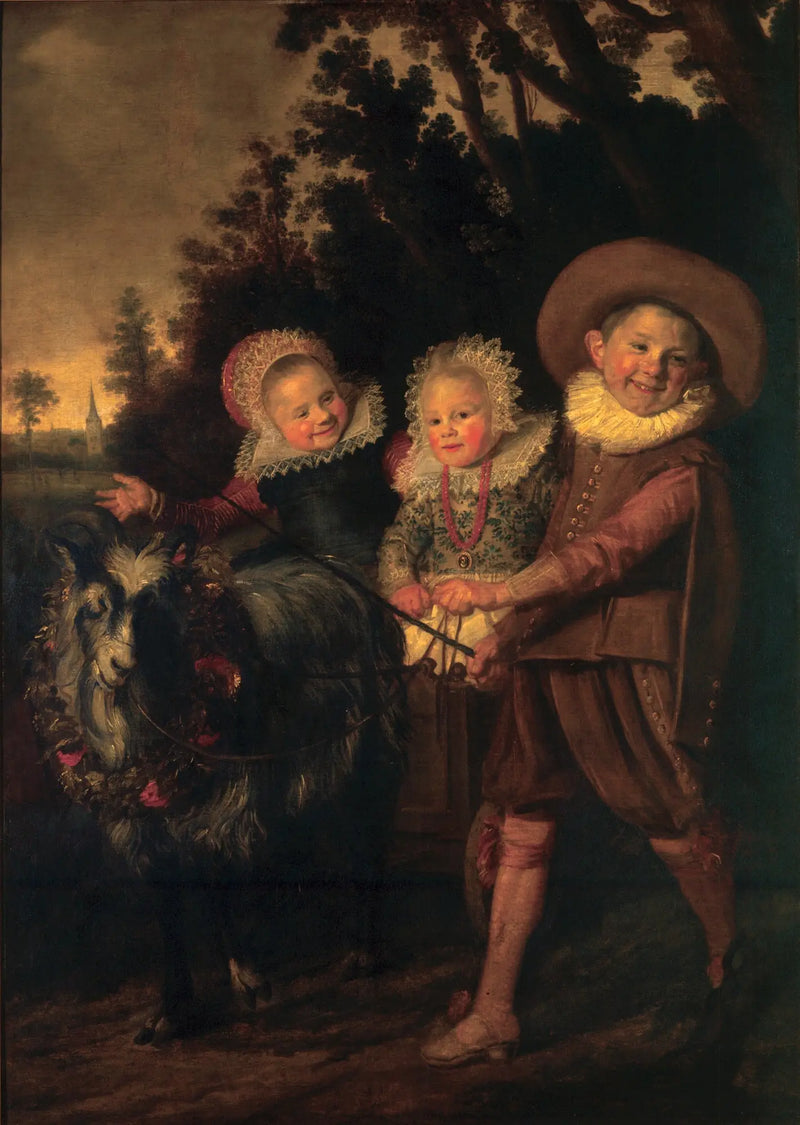 Grupp av tre barn (fragment) - Frans Hals