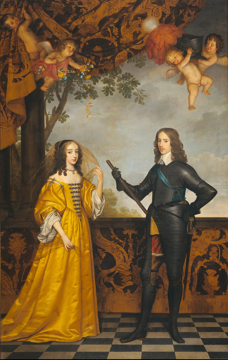 Guillaume II (1626-1650), prins av Orange, och hans hustru Marie Stuart (1631-1660) - Gerrit van Honthorst