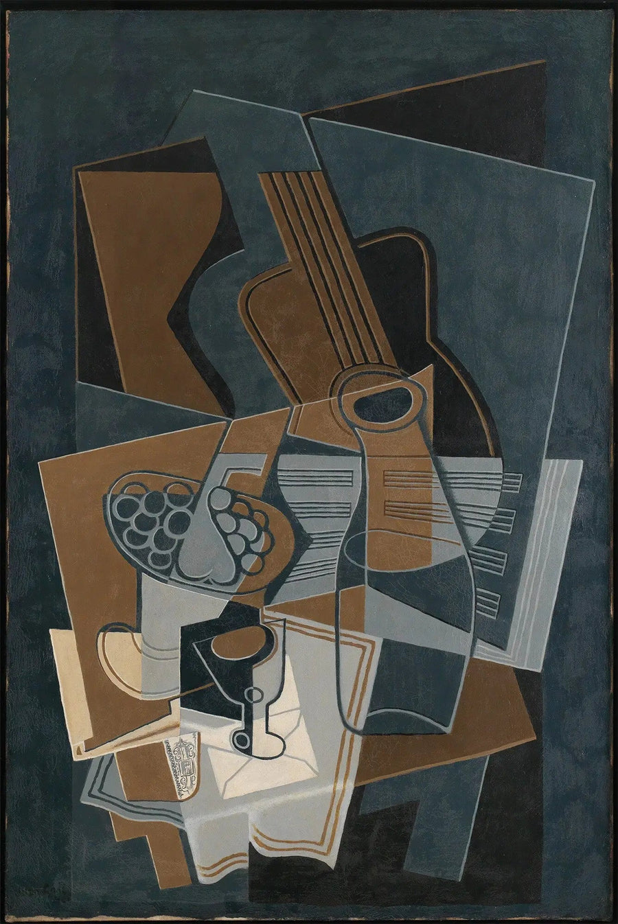 Gitarr och flaska - Juan Gris