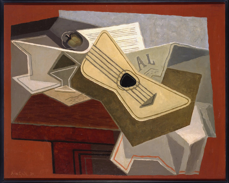 Gitarr och dagbok - Juan Gris