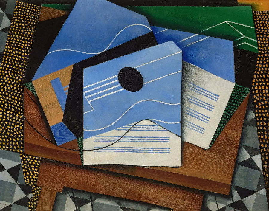 Gitarr på ett bord - Juan Gris